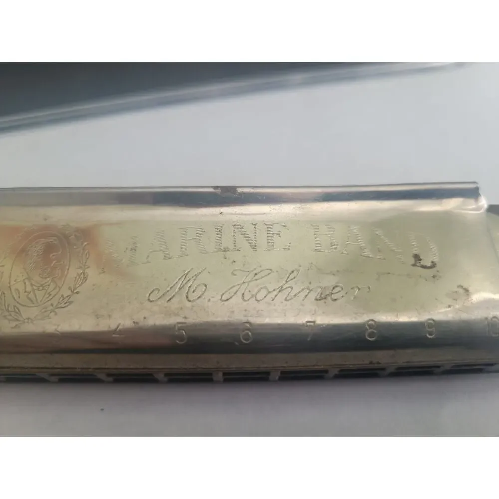 Vintage Harmonica Marine Band Made By Hohner Germany Key Of C - Picture 6 of 12